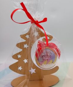 Árvore de Natal MDF com esfera personalizada