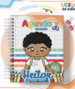 Agenda Escolar Infantil 1 dia por página - Datada Menino